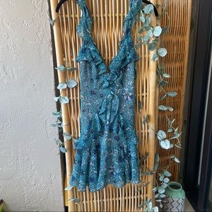 For Love and Lemons Floral mini dress